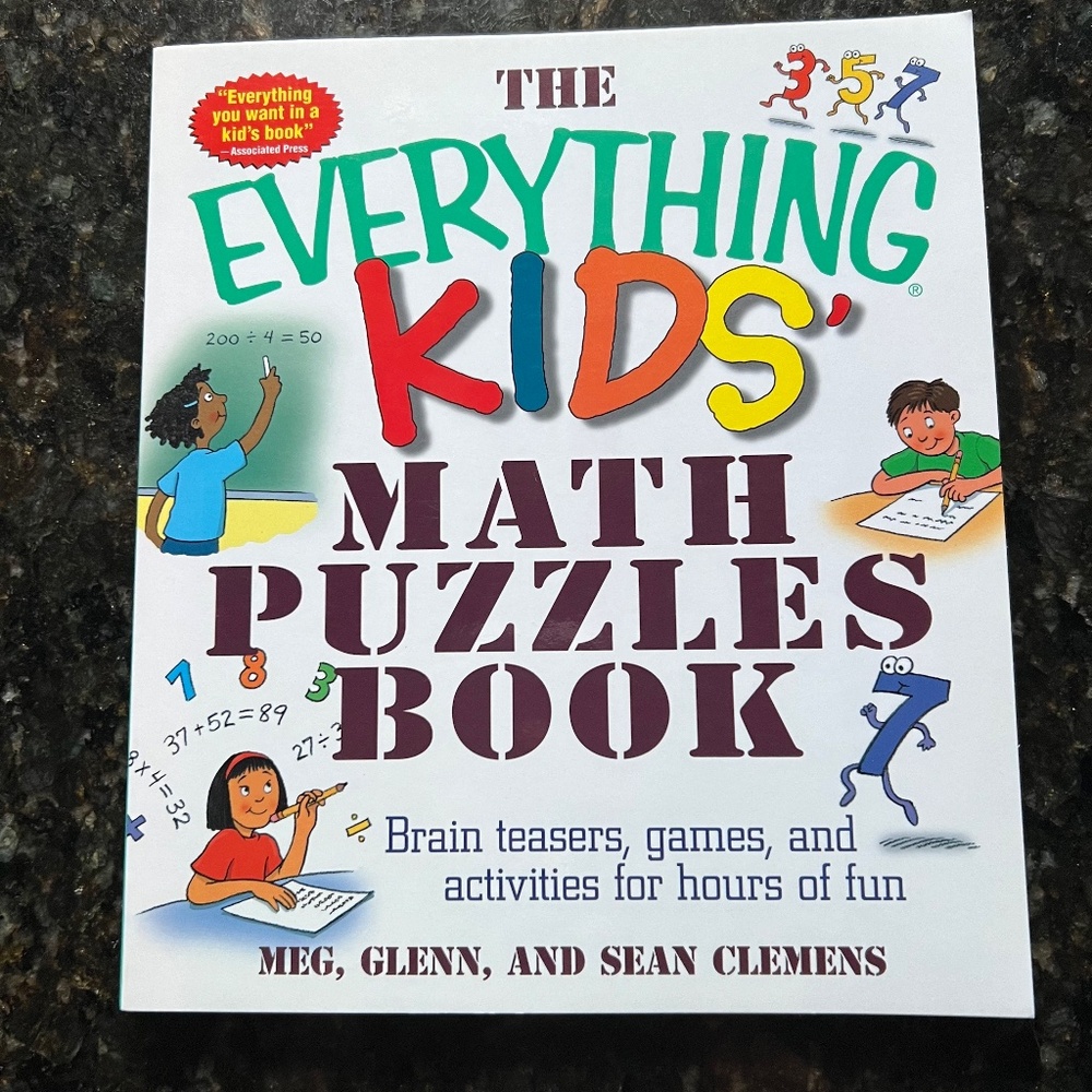 BARGAIN: : 3 (three) kids' study books; new w/out tags, math, algebra, headstart